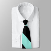 Het zwarte Patroon van Stripes {kies uw achtergron Stropdas (Gebonden)