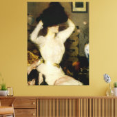 Het zwarte Pet Canvas Afdruk (Insitu (Woonkamer))