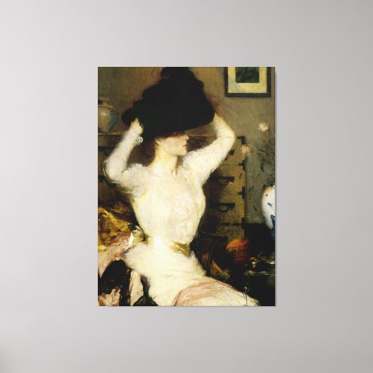 Het zwarte Pet Canvas Afdruk (Voorkant)