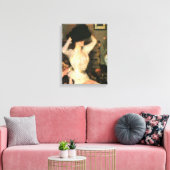 Het zwarte Pet van Frank Weston Benson Fine Arts Canvas Afdruk (Insitu (Woonkamer))