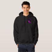Het Zwarte Pit Hoodie van het Man van het Ontwerp (Voorkant volledig)