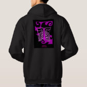 Het Zwarte Pit Hoodie van het Man van het Ontwerp (Achterkant)