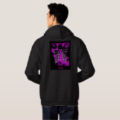Het Zwarte Pit Hoodie van het Man van het Ontwerp (Achterkant volledig)