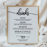 Het Zwarte Poster van de Calligrafie van het Menu<br><div class="desc">Deze prachtige kalligrafie trouwsuite straalt een modern, gedurfd en tijdloos ontwerp uit. Ons uitgebreide collectie biedt alles wat u nodig hebt om een samenhangende en chique sfeer te creëer, inclusief bijpassende menukaarten, gepersonaliseerde servetten, opvallende borden, gunsten en nog veel meer. Aarzel niet om via de chat contact op te nemen...</div>