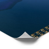 Het zwarte Roos en Dagger Print (Hoek)