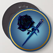 Het zwarte Roos en de Dagger Button (Voorkant /achterkant)