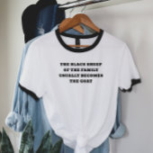 Het zwarte schaap wordt de geit t-shirt