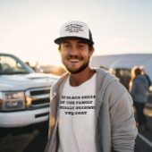 Het zwarte schaap wordt de geit trucker pet