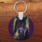 Het zwarte Sleutelhanger Stallion (Voorkant)
