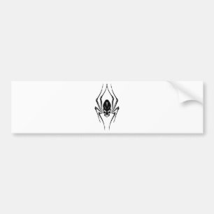 HET ZWARTE TATTOO VAN HET INSECT VAN DE SPIN ENGE BUMPERSTICKER