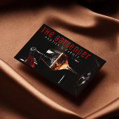 Het zwarte Visitekaartje Bartender Champagne