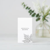 Het zwarte Visitekaartje van het Blad van de (Staand voorkant)