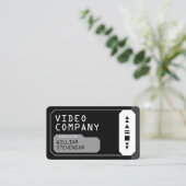 Het zwarte visitekaartje van het de stijlgebruiker (Staand voorkant)