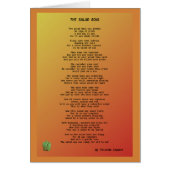 Het zwarte Wenskaart van de Salad Bowl (Voorkant)