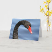 Het zwarte Wenskaart van de Schoonheid Kaart (Gele Bloem)
