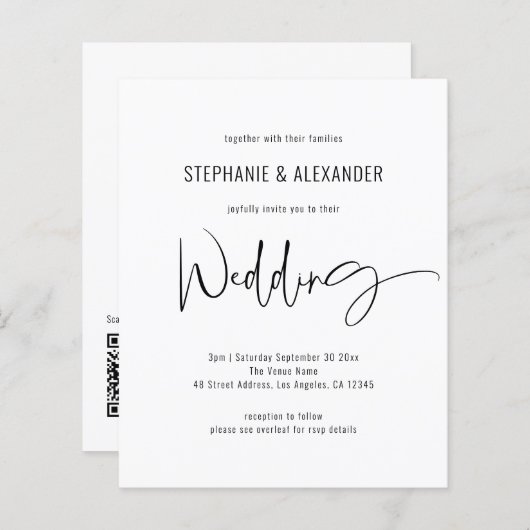 Het zwarte Wit Berichten van de Code van het Manus (Voorkant / Achterkant)