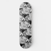 Het zwarte witte fotopatroon aanpassen persoonlijk skateboard (Voorkant)