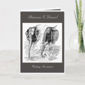 Het zwarte & Witte Huwelijk van de Olifant (Voorkant)