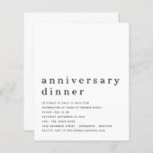 Het zwarte Witte Jubileum van de begroting nodigt (Voorkant / Achterkant)