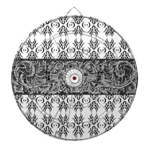 Het zwarte witte Ondoorzichtige patroon van de kla Dartbord