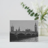 Het zwarte Witte Paleis van de Toren van Big Ben Briefkaart (Staand voorkant)
