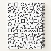 Het zwarte witte patroon van de 90-inch bay van de notitieboek (Achterkant)