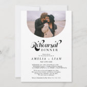 Het zwarte witte repetitieve diner van de het manu kaart (Voorkant)