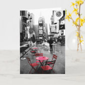 Het Zwarte Witte & Rode Wenskaart van het Times Kaart (Gele Bloem)