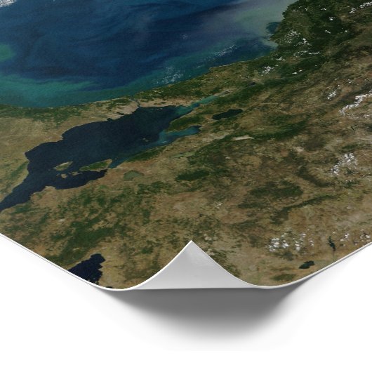 Het Zwarte Zee in Oost-Rusland Poster (Hoek)