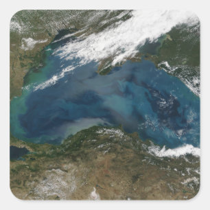 Het Zwarte Zee in Oost-Rusland Vierkante Sticker