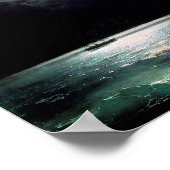 Het zwarte Zee 's nachts van Ivan Aivazovsky Poster (Hoek)