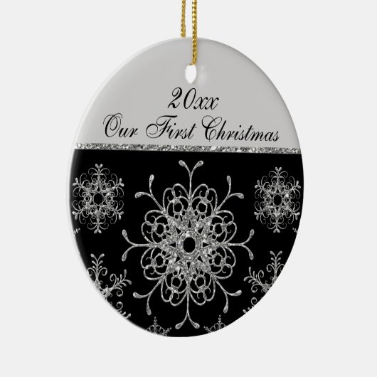 Het zwarte, Zilveren Ornament van de Herinnering (Rechts)