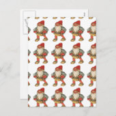 Het Zweedse Elf van Kerstmis Feestdagenkaart (Voorkant / Achterkant)