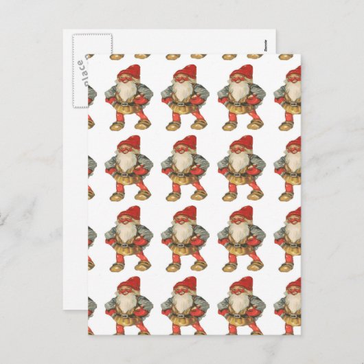 Het Zweedse Elf van Kerstmis Feestdagenkaart (Voorkant / Achterkant)