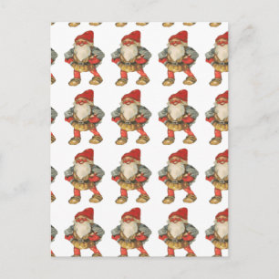 Het Zweedse Elf van Kerstmis Feestdagenkaart