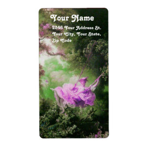 HET ZWEEKgroen paarse vioolvis Etiket