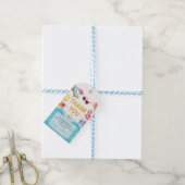 Het Zwembad Verjaardagsfeest Cadeaulabel (Met Touw)