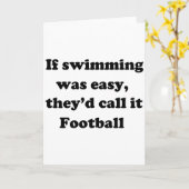 Het zwemmen Football Kaart (Gele Bloem)