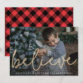 Het zwemmen gelooft Fotokaart Feestdagenkaart (Voorkant / Achterkant)