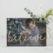 Het zwemmen gelooft Fotokaart Feestdagenkaart (Staand voorkant)