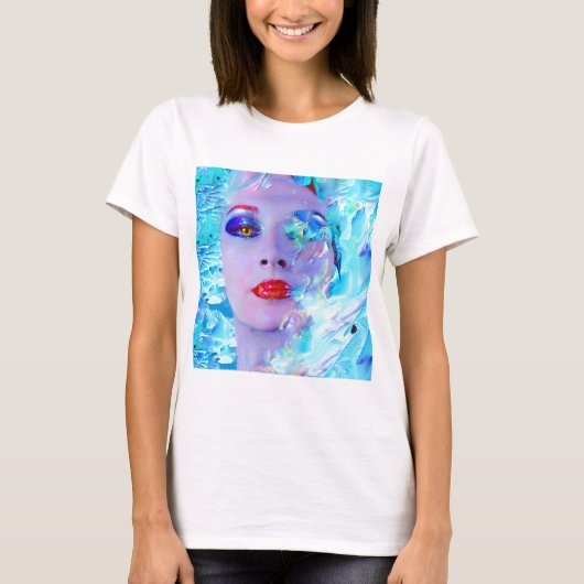 Het zwemmen in het blauw t-shirt (Voorkant)