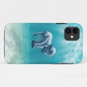 Het Zwemmen twee Manatees Case-Mate iPhone Case (Achterkant (horizontaal))