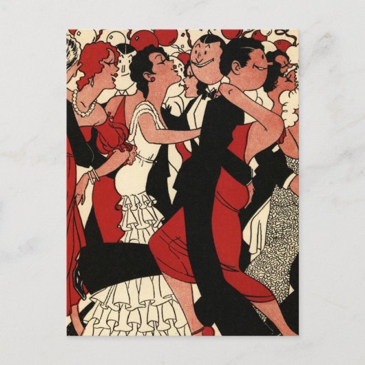 Het zwerven 20 s briefkaart (Voorkant)