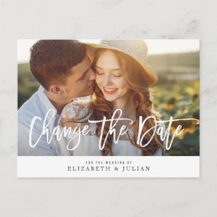 Het zwerven foto verandert de datumkaart briefkaart