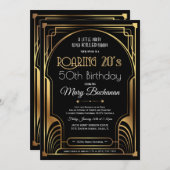 Het zwerven nodigt 20s de Dag van de Dag uit Kaart (Voorkant / Achterkant)