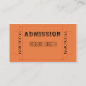 Het zwerven van 20 Speakeasy de Tickets van de Par (Achterkant)