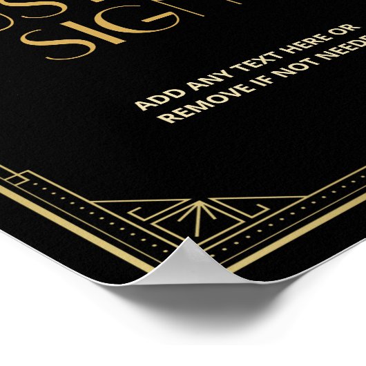 Het zwerven van 20s Kunstdeco - Speakeasy Douane Poster (Hoek)