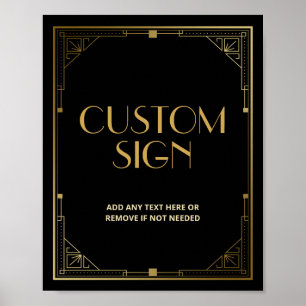 Het zwerven van 20s Kunstdeco - Speakeasy Douane Poster