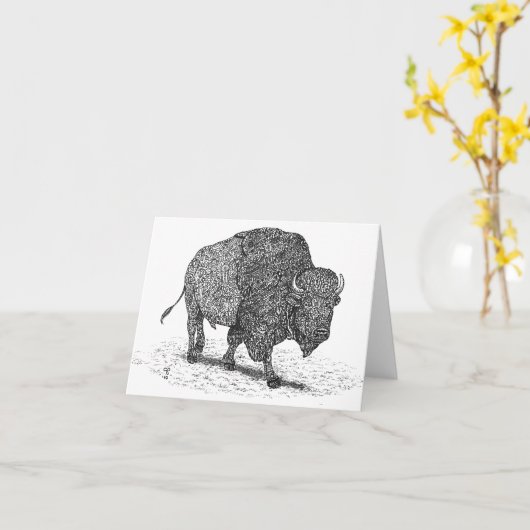 Het Zwerven van buffels de Kaart van de Nota (Gele Bloem)