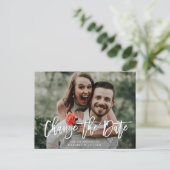 Het zwerven verandert de datumfoto briefkaart (Staand voorkant)